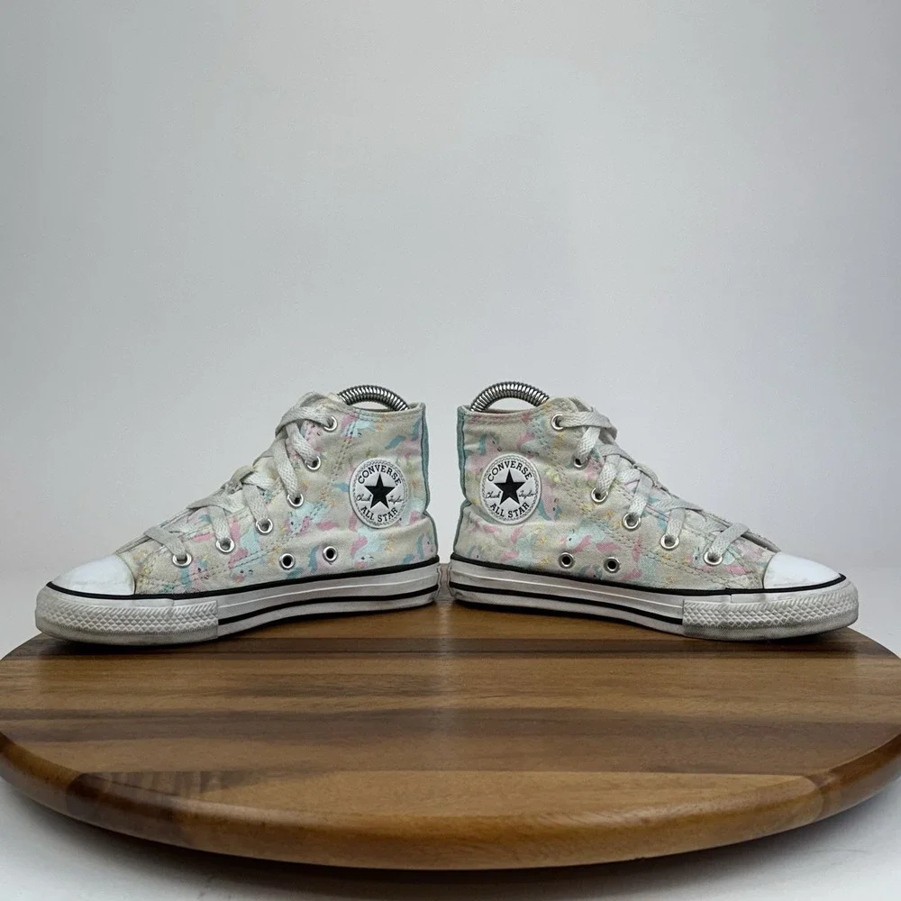 Big Kids Girls Converse Chuck All Star Unicorns Hi‎ Top Sneakers Shoes Size 1 Y